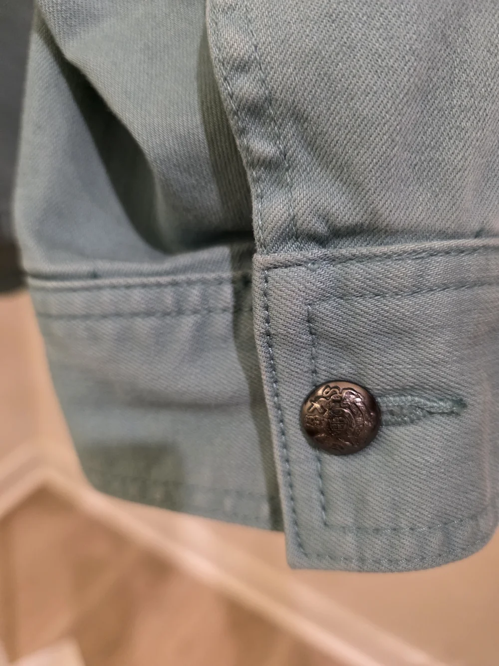 Talbots Utility Button-Front Jacket in Sage Green Size 2X - Picture 6 of 16